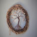 front view rustic tree of life grapevine wreath against a vignette no color background